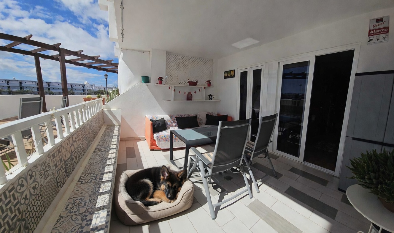 Apartamento pet friendly en Costa Teguise con terraza cerca de Playa Las Cucharas